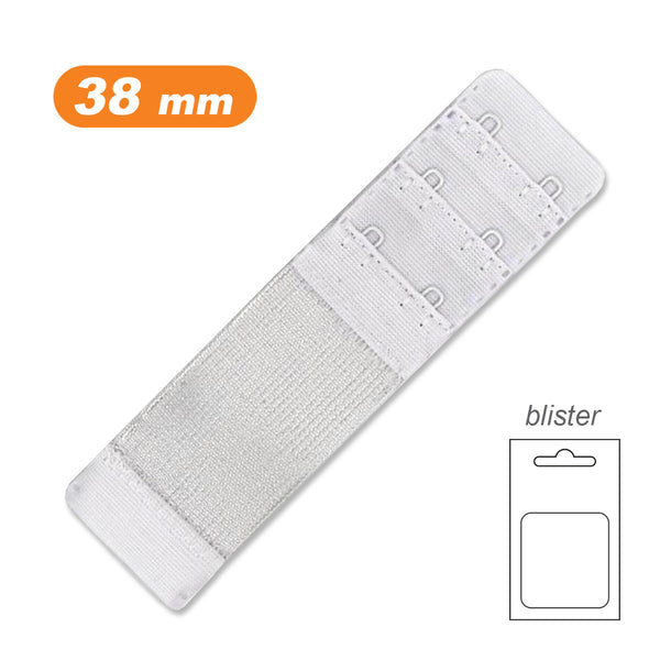 Rallonge de soutien-gorge 38mm - blanc ( prix à la pièce)