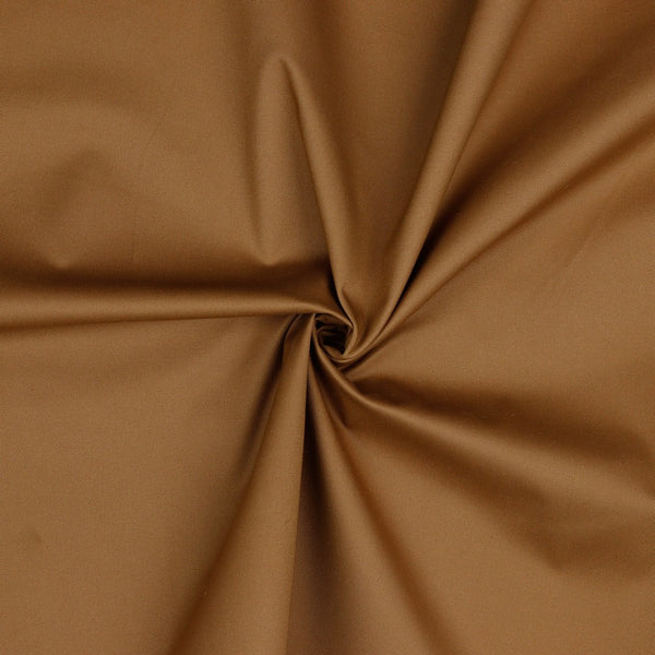 Coupon de 3m de twill coton stretch cappuccino