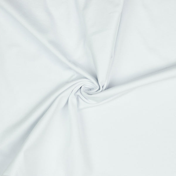 Coupon de 1,36m de Jersey uni blanc certifié Oeko-tex