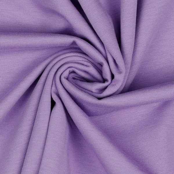 Jersey uni lilas certifié Oeko-tex (prix pour 10cm)