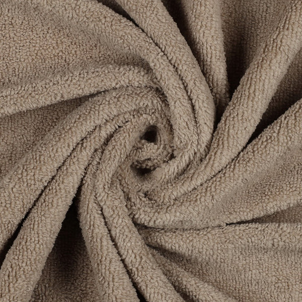 Eponge en bambou taupe - certifiée Oeko-tex- laize 150cm (prix par 10cm)