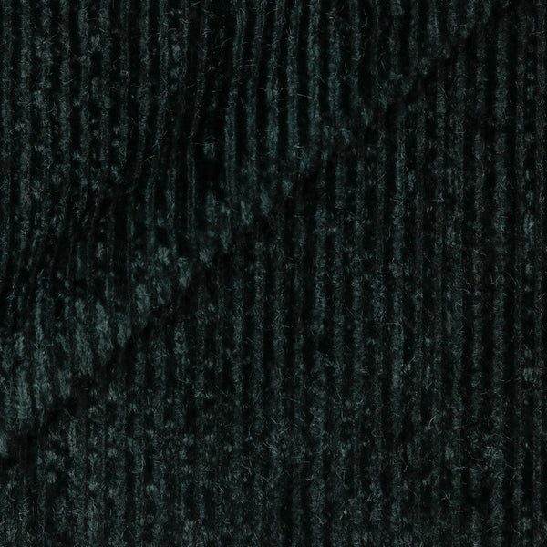 Fausse fourrure à côtes toute douce - noir (prix pour 10cm)