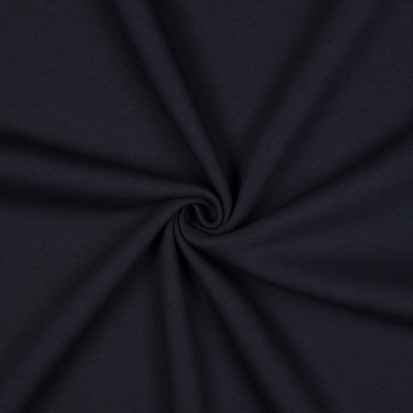 Sweat épais uni bleu marine 04 - certifié oeko-tex (prix pour 10cm)