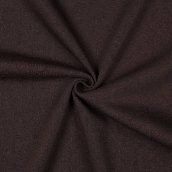 Sweat épais uni marron foncé 28 - certifié oeko-tex (prix pour 10cm)