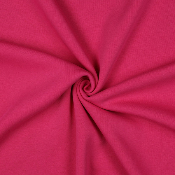 Sweat épais uni fuchsia 33 - certifié oeko-tex (prix pour 10cm)