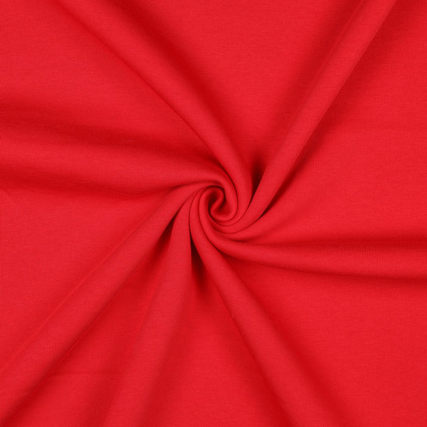 Sweat épais uni rouge 35 - certifié oeko-tex (prix pour 10cm)
