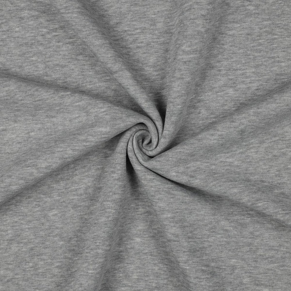 Sweat épais uni gris clair 41 - certifié oeko-tex (prix pour 10cm)