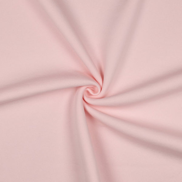 Sweat épais uni rose ballerine - 047 - certifié oeko-tex (prix pour 10cm)