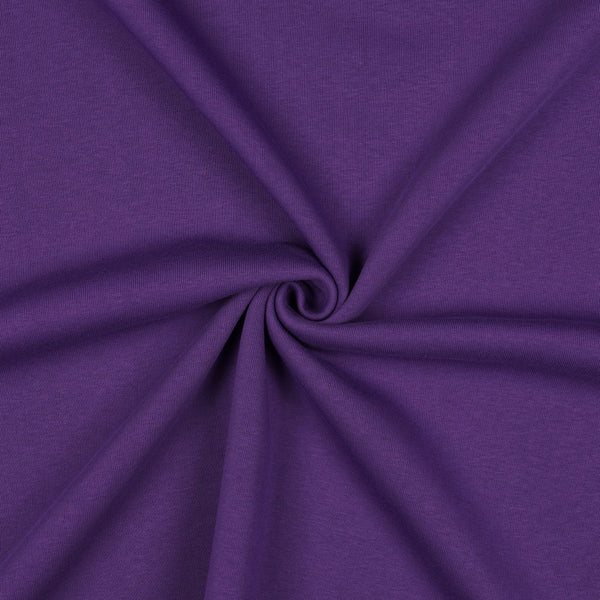Sweat épais uni mauve 61 - certifié oeko-tex (prix pour 10cm)