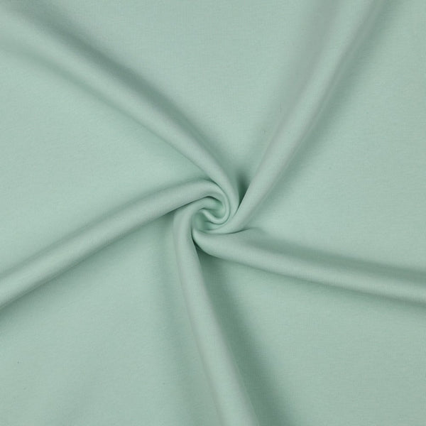 Sweat épais uni menthe 70 - certifié oeko-tex (prix pour 10cm)