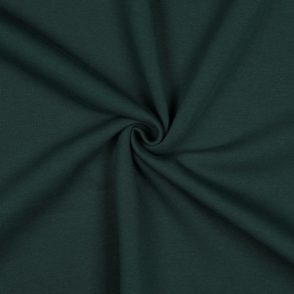 Sweat épais uni dark green - 86 - certifié oeko-tex (prix pour 10cm)