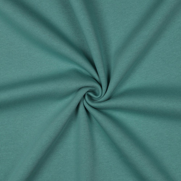 Sweat épais uni menthe foncé 87 - certifié oeko-tex (prix pour 10cm)