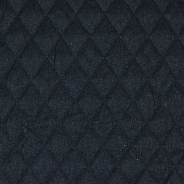 Doudoune / Stepped / tissu matelassé bleu marine (prix pour 10cm)