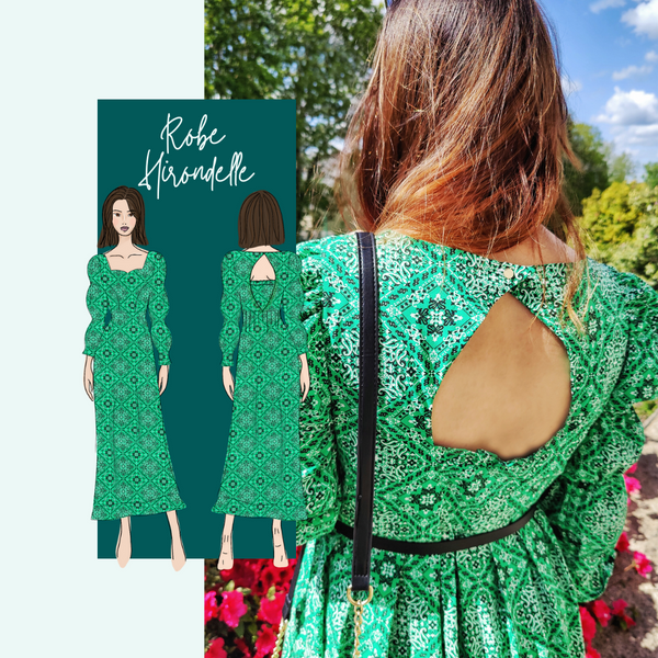 PDF - Patron digital de la robe et blouse Hirondelle de Instinct Couture (taille 32 à 50)