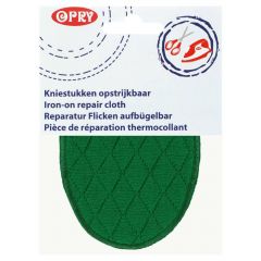Renfort thermocollant - Coudière/genouillère à carreaux vert (la paire)