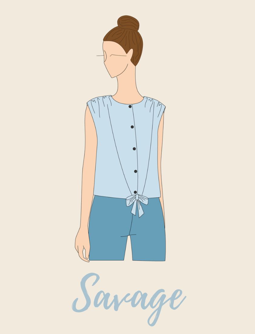 PDF - Patron digital de la blouse Savage de Mimoï du 32 au 50 (fr) – C ...