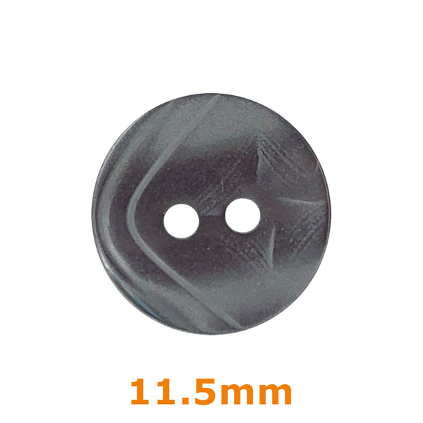 Boutons gris clair 11,5mm - imitation nacre (prix à la pièce)