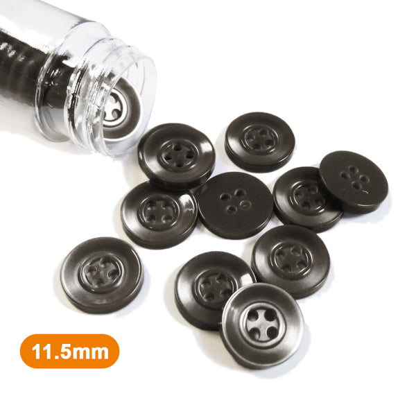 Boutons chemise tourbe 11,5mm  (prix à la pièce)