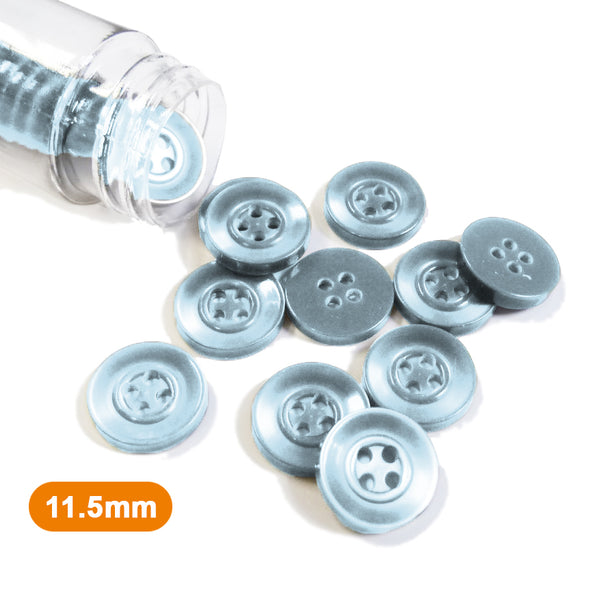 Boutons chemise bleu layette 11,5mm  (prix à la pièce)