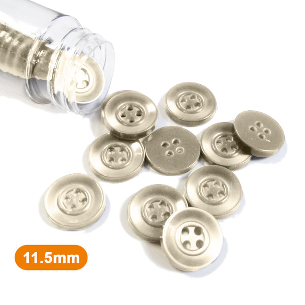Boutons chemise jaune pâle 11,5mm  (prix à la pièce)