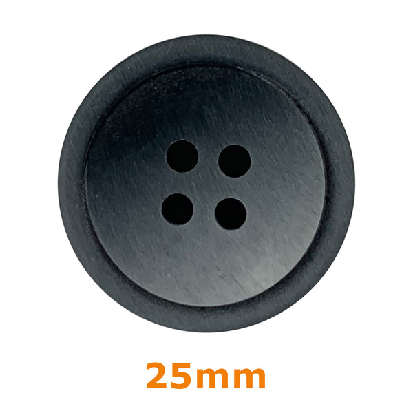 Boutons 4 trous rainuré 25mm - souris (prix à la pièce)