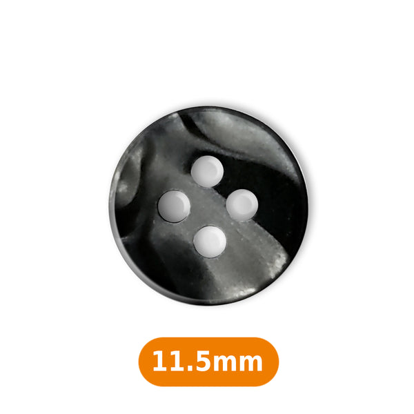 Boutons chemise gris anthracite marbré 11,5mm  (prix à la pièce)