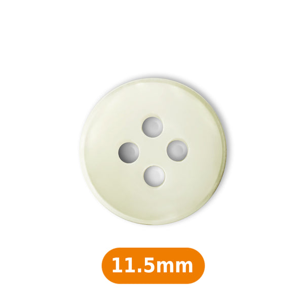 Boutons chemise blanc marbré 11,5mm  (prix à la pièce)