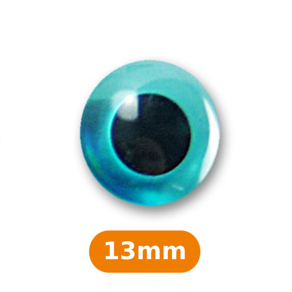 Boutons "yeux bleu lagune"  13mm (prix à la pièce)