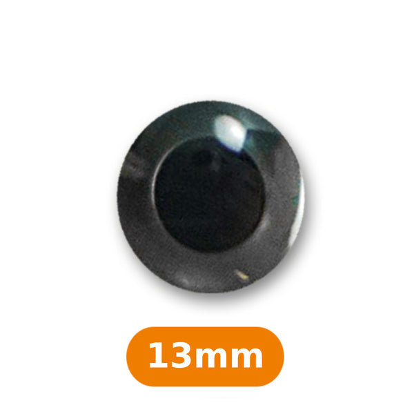 Boutons "yeux gris pâle"  13mm (prix à la pièce)