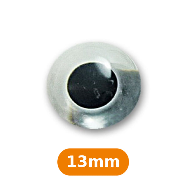 Boutons "yeux translucides"  13mm (prix à la pièce)