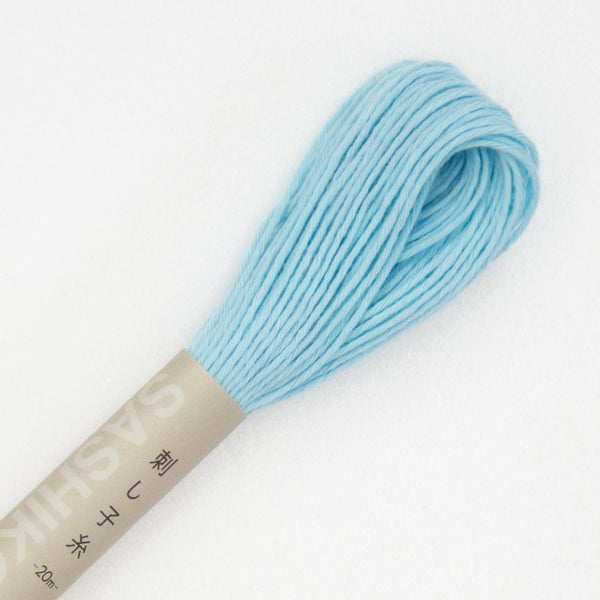 Fil sashiko de marque Olympus - Bleu ciel n°8 - 20m (prix à la pièce)