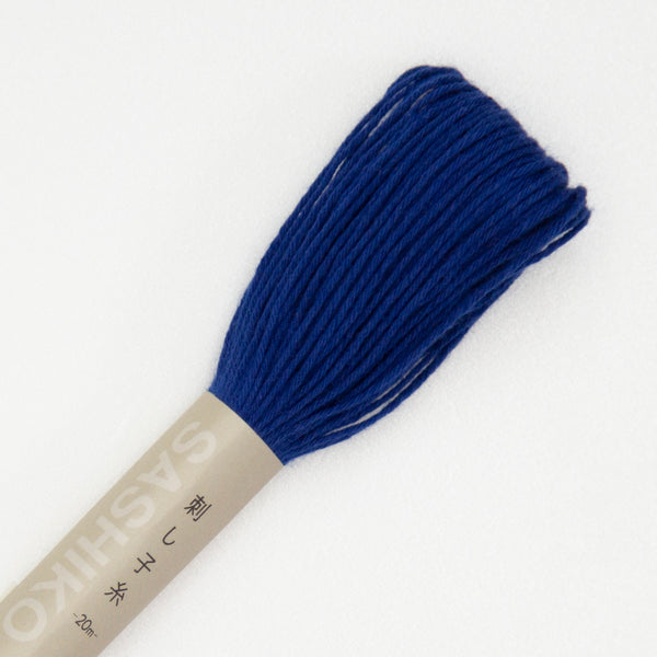 Fil sashiko de marque Olympus - bleu de Prusse n°18 - 20m (prix à la pièce)