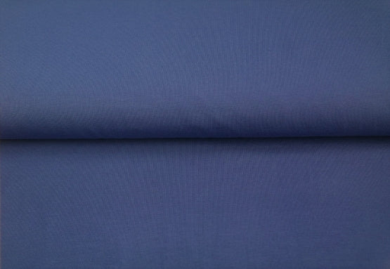 Bord cote tubulaire bleu - Oeko-tex( prix par 10cm)