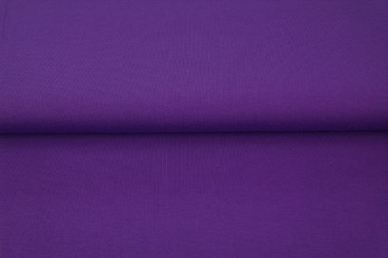 Bord cote tubulaire violet - Oeko-tex( prix par 10cm)