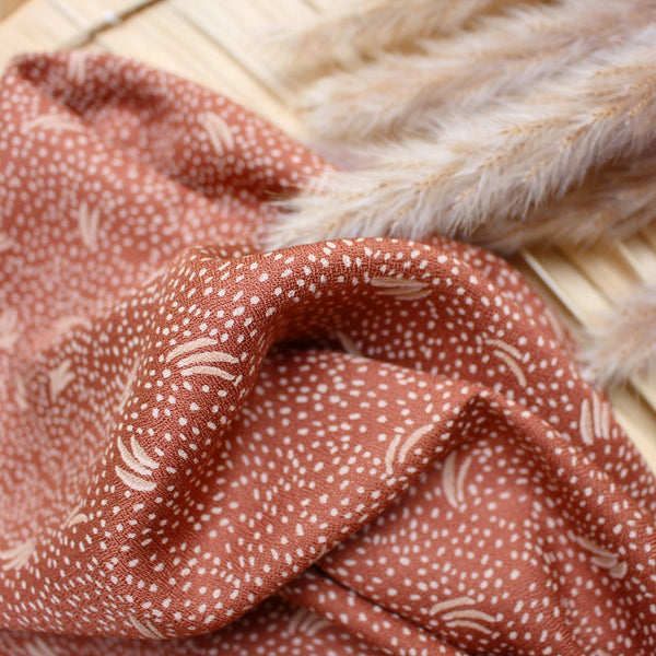 Crêpe de Viscose Atelier Brunette - Dune Chestnut (prix pour 10cm)