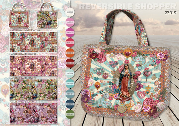 Panneau de sac en canvas prêt à coudre - I love Jesus... (prix pour le panneau)