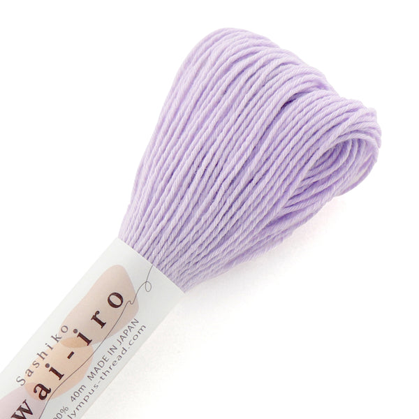 Fil sashiko awa iro / pastel Lavender Sage A5 de marque Olympus - 40m (prix à la pièce)