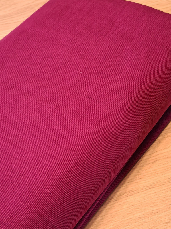 Coupon de 1,6m de Velours milleraies Dashwood Studio - corduroy - couleur Wine - Oeko-tex (Prix pour le coupon)