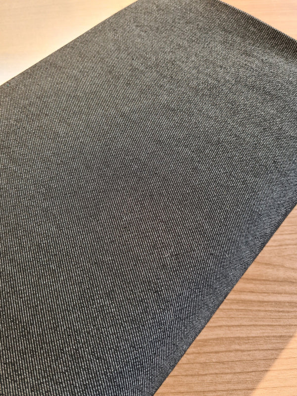 Coupon de 80cm de Denim / Jean's - 65% coton - 33% polyester - 2% élasthanne - noir (prix pour le coupon)
