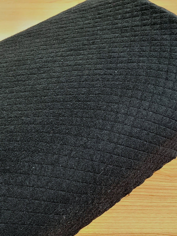 Coupon de 81cm de Sweat "quilté" noir (prix pour le coupon)