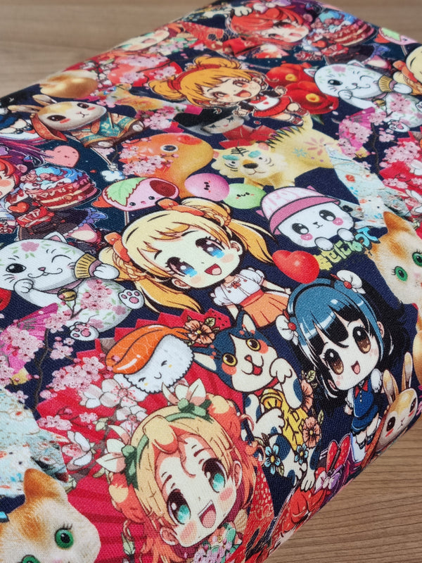 Sweat - "manga - harajuku girl" - certifié oeko-tex (prix pour 10cm)