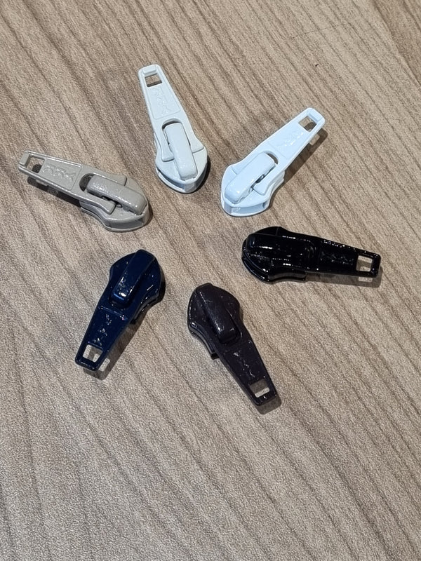 Curseurs pour fermeture éclair / tirette / zip au mètre - 5mm - différents coloris (prix pour 1 curseur)