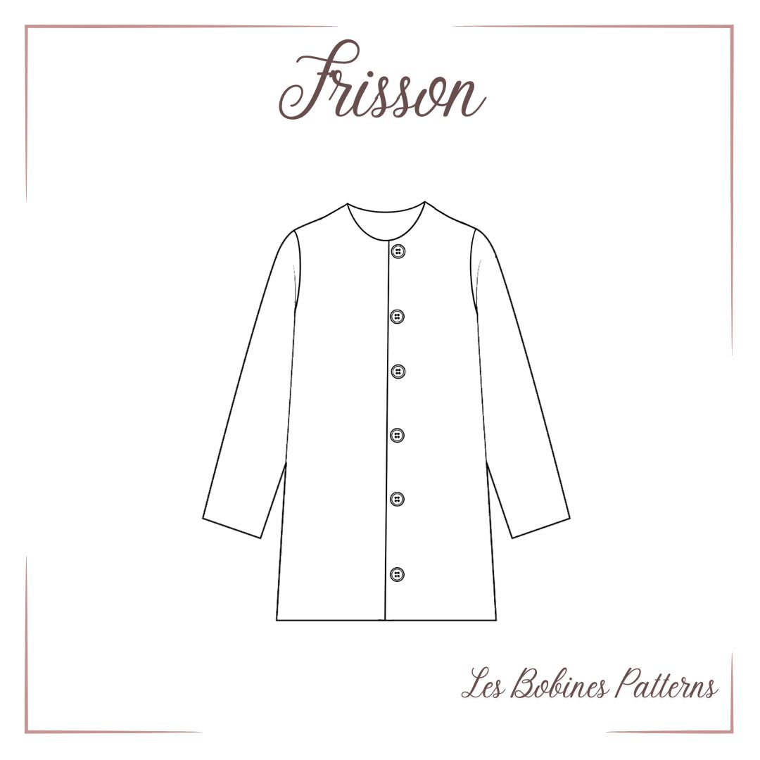 PDF - Patron digital du manteau Frisson des Bobines Patterns du 34 au ...