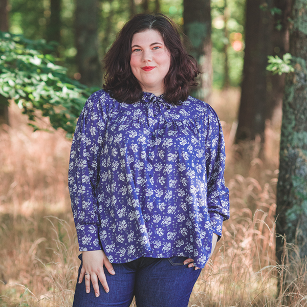 PDF - Patron grandes tailles de la Blouse / chemise Erika de Coralie Bijasson (Tailles 48 à 56)