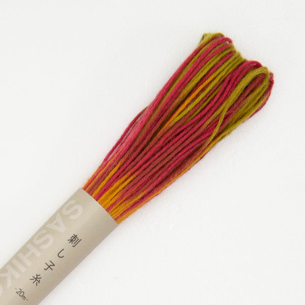 Fil sashiko de marque Olympus - Dégradé feuillage automnal n°93 - 20m (prix à la pièce)