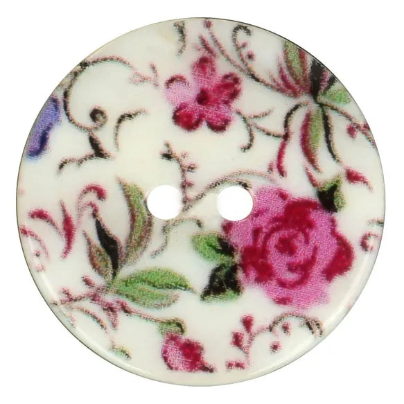 Boutons rose lover en nacre 15mm (prix à la pièce)