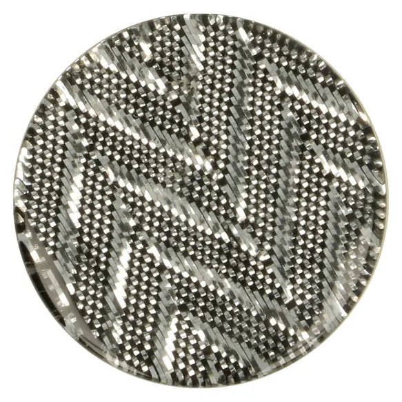 Boutons  zig zag de 25mm - gris (prix à la pièce)