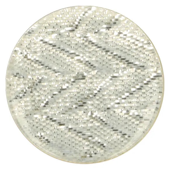 Boutons  zig zag de 25mm - argenté (prix à la pièce)