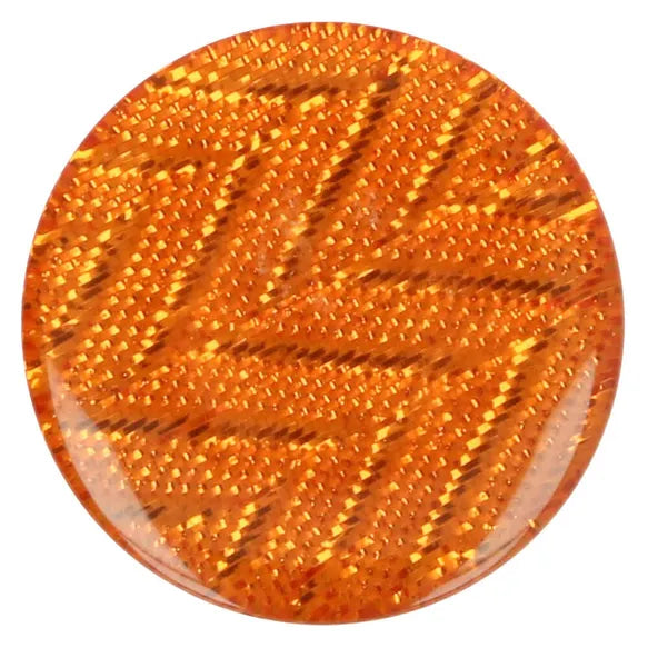 Boutons  zig zag de 25mm - orange (prix à la pièce)