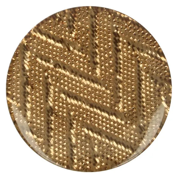 Boutons  zig zag de 25mm - cappuccino (prix à la pièce)